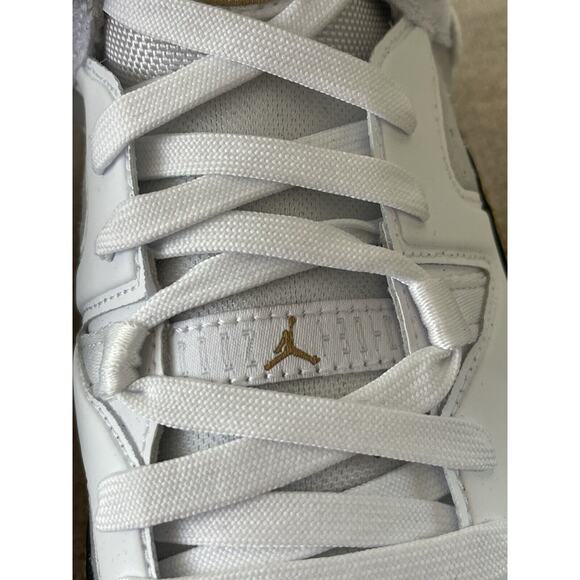 Jordan Jumpman Two Trey New Women's Size 9 Shoes White/Metallic Gold Nike - Picture 5 of 14